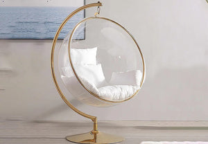 Lia Acrylic Swing Accent Chair