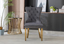 Lion Velvet Dining Chair