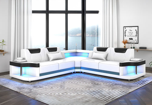 Sabrina Leather Sectional