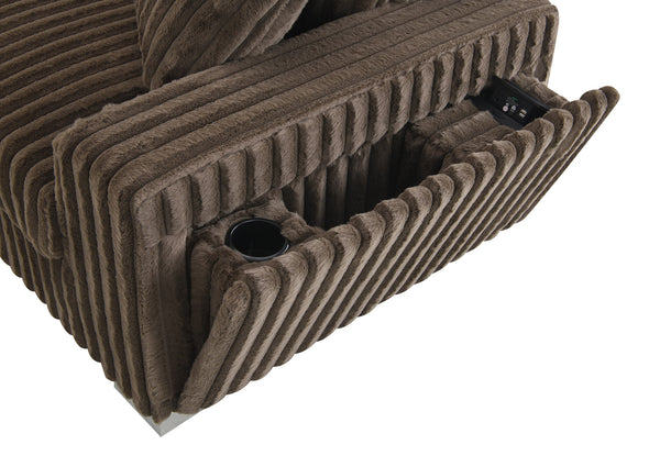 Shaggy Velvet Sectional