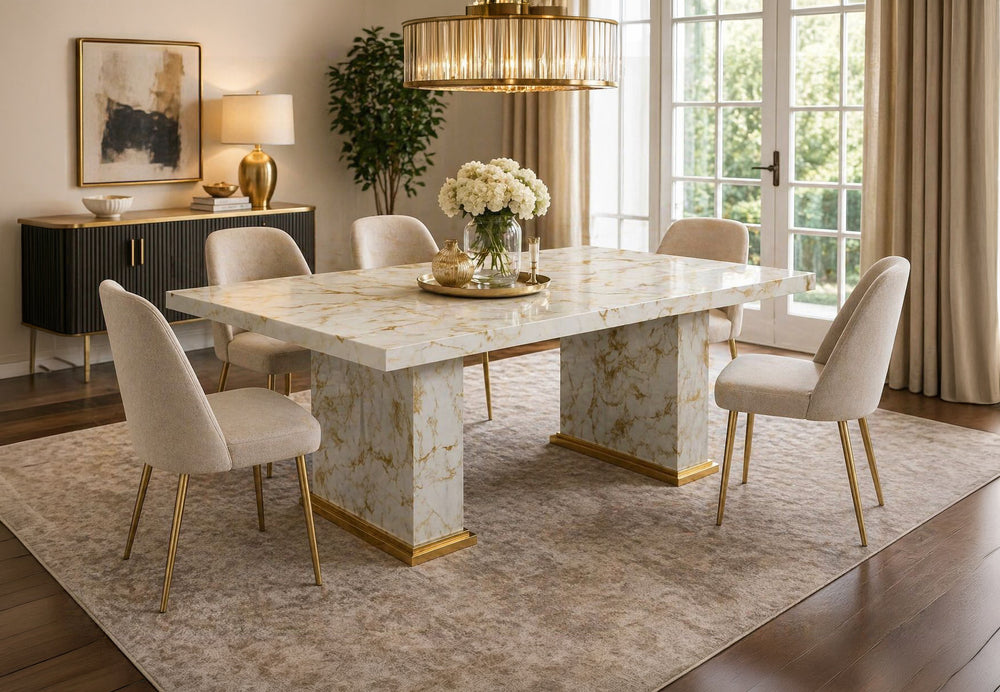 Valencia Marble Dining Table